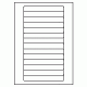 464 - Label Size 145mm x 19mm - 14 labels per sheet